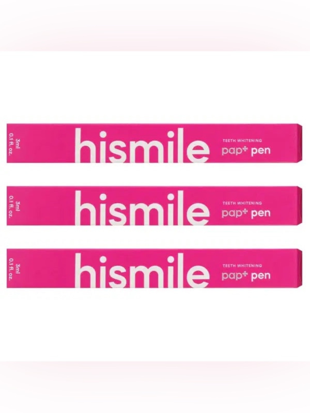 {3 Pack} Hismile Pap+ Teeth Whitening Pen 3mL Peroxide Free ~ New in Box